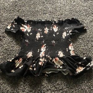 aeropostale crop top off the shoulder